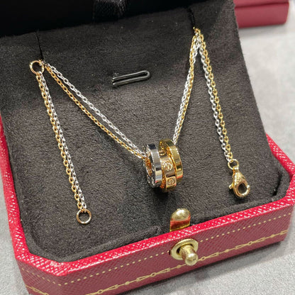 [Resenly Jewelry]LOVE 6 DIAMOND PENDANT NECKLACE