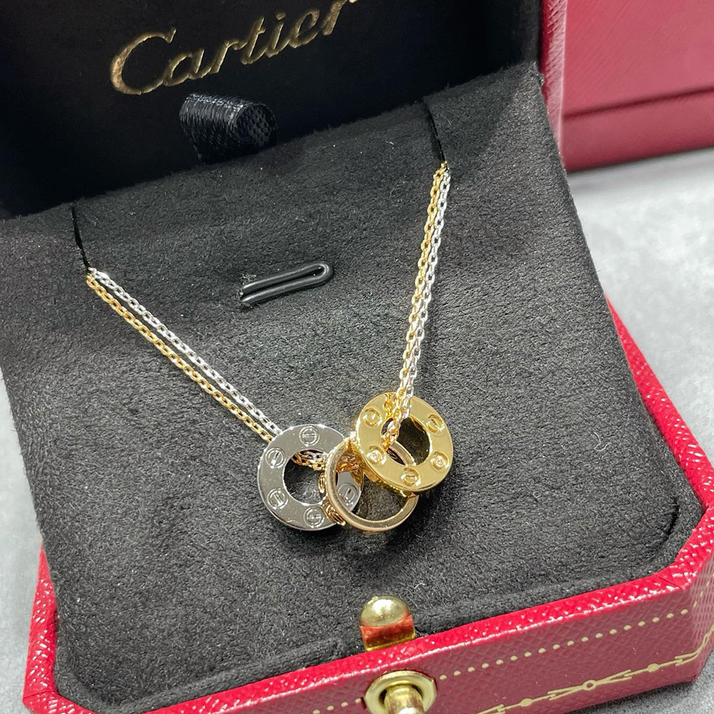 [Resenly Jewelry]LOVE 6 DIAMOND PENDANT NECKLACE