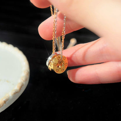 [Resenly Jewelry]LOVE 6 DIAMOND PENDANT NECKLACE