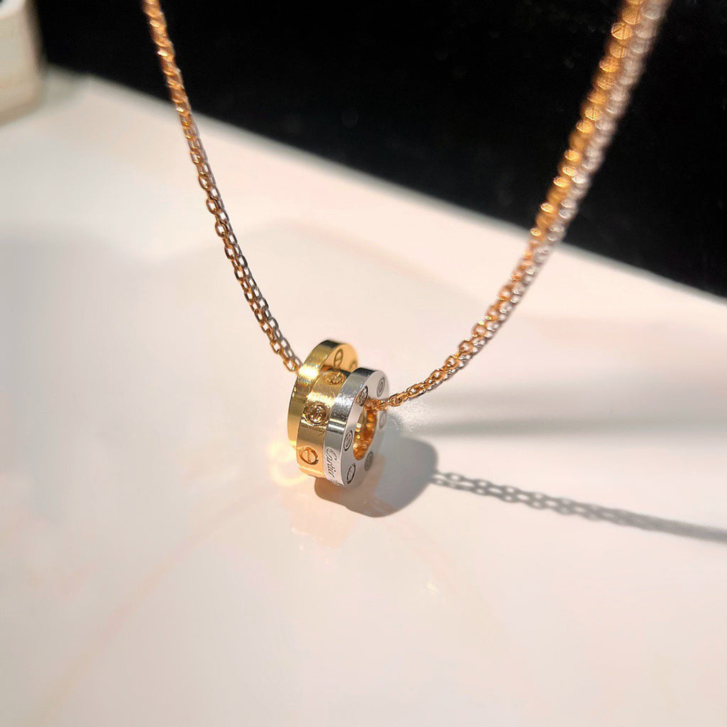 [Resenly Jewelry]LOVE 6 DIAMOND PENDANT NECKLACE