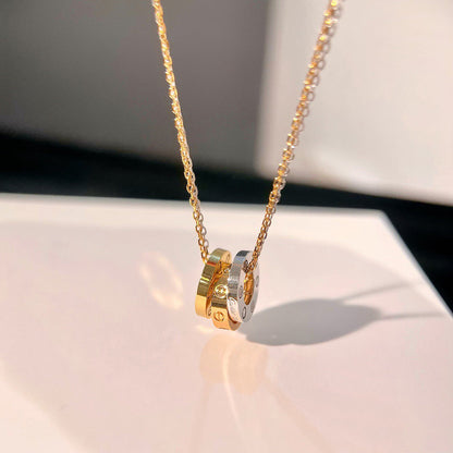 [Resenly Jewelry]LOVE 6 DIAMOND PENDANT NECKLACE