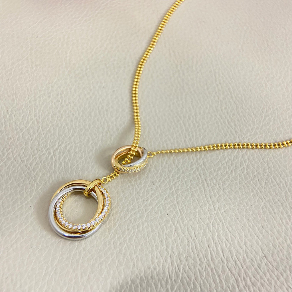 [Resenly Jewelry]TRINITY DIAMONDS NECKLACE