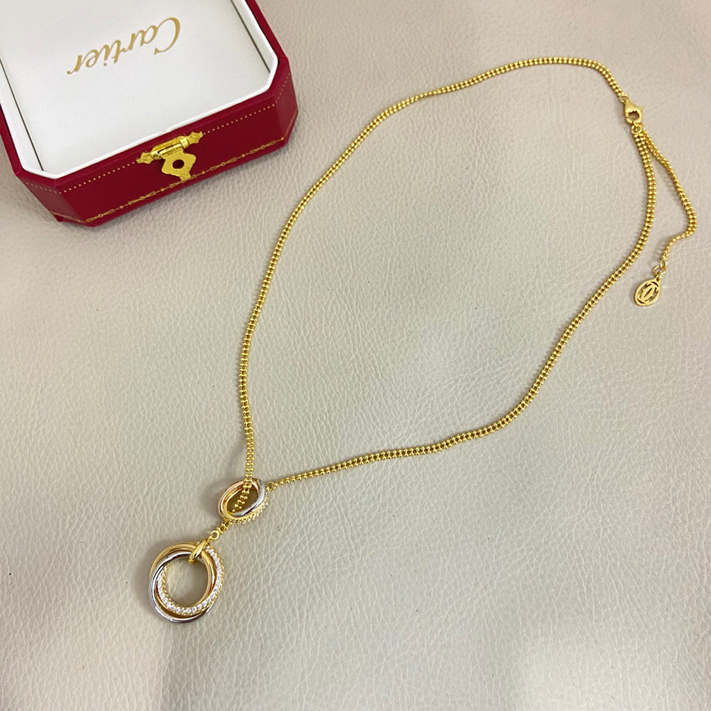 [Resenly Jewelry]TRINITY DIAMONDS NECKLACE