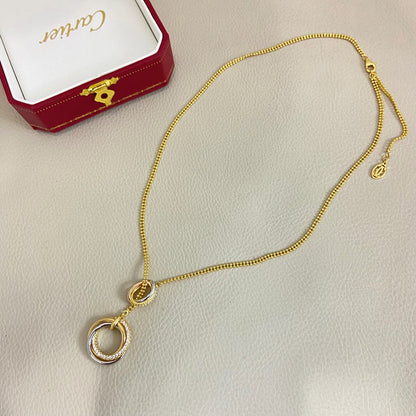 [Resenly Jewelry]TRINITY DIAMONDS NECKLACE
