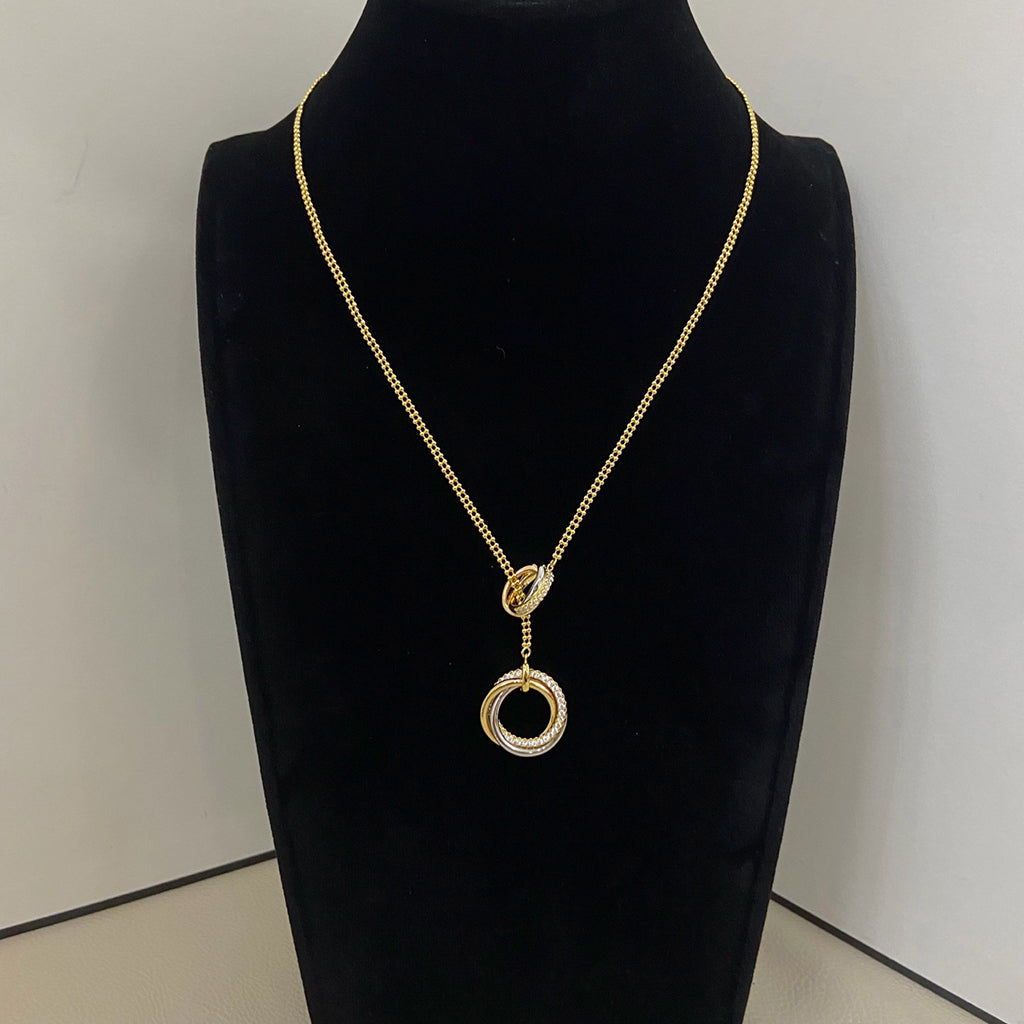 [Resenly Jewelry]TRINITY DIAMONDS NECKLACE