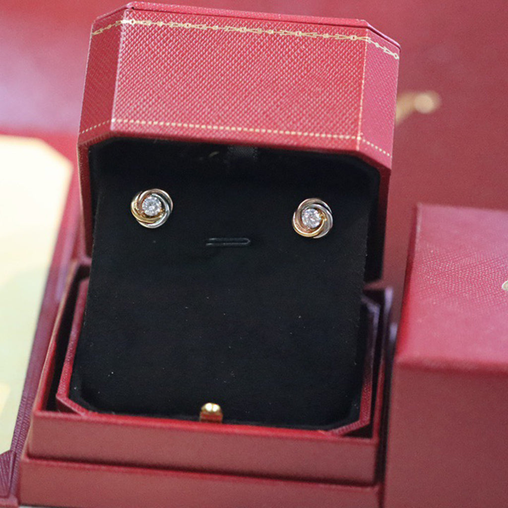 [Resenly Jewelry]TRINITY STUD DIAMOND EARRINGS