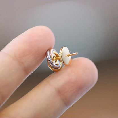 [Resenly Jewelry]TRINITY STUD DIAMOND EARRINGS