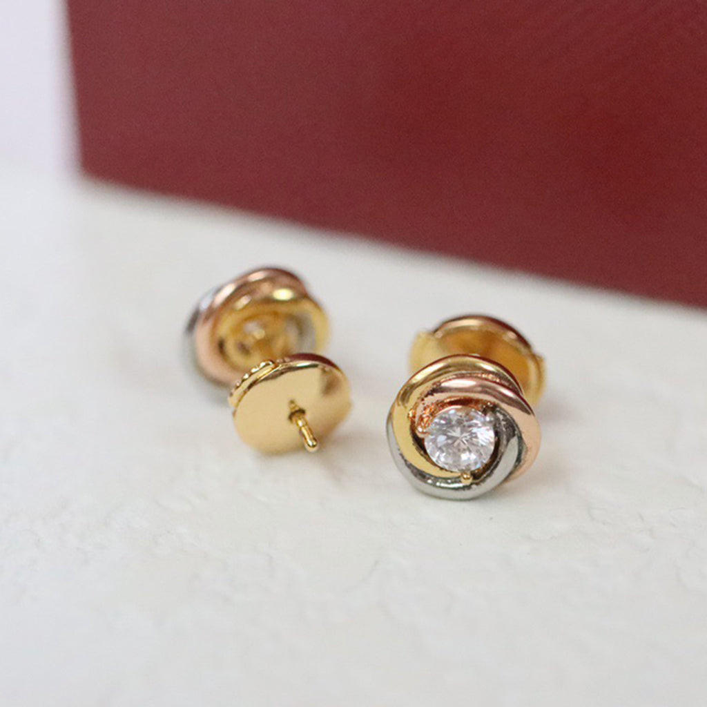 [Resenly Jewelry]TRINITY STUD DIAMOND EARRINGS