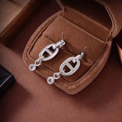 [Resenly Jewelry]HM CHAINE DIAMOND EARRINGS