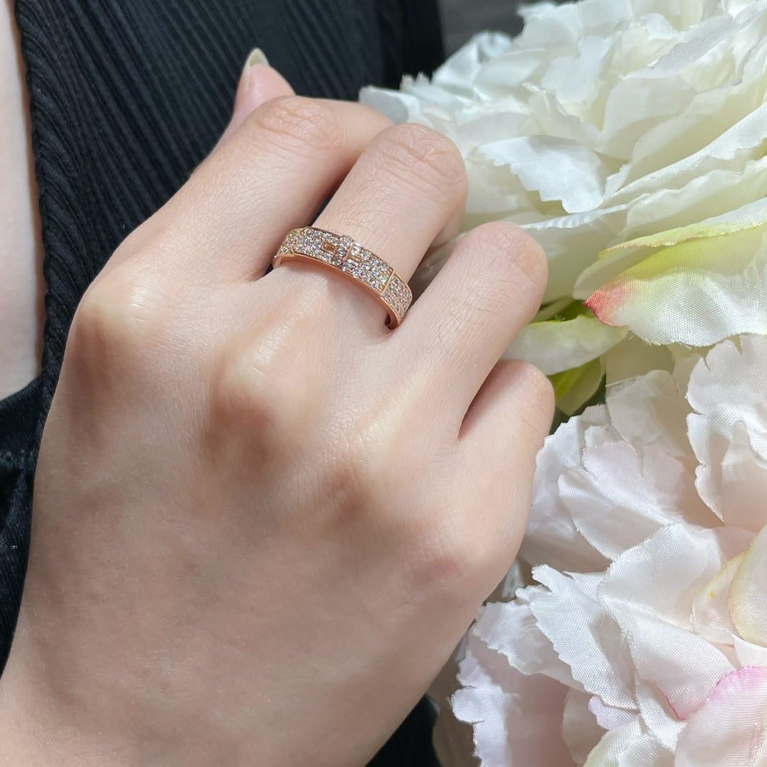 [Resenly Jewelry]KELLY PINK GOLD DIAMOND RING