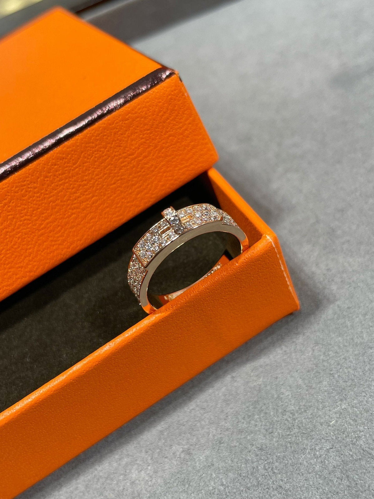 [Resenly Jewelry]KELLY PINK GOLD DIAMOND RING