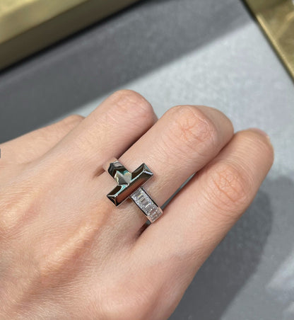 [Resenly Jewelry]T1 WIDE 4.5MM DIAMOND RING