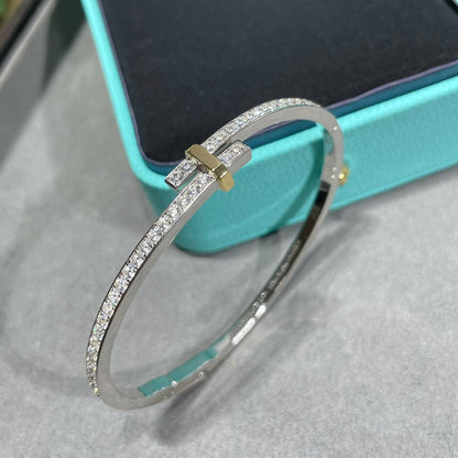 [Resenly Jewelry]EDGE DIAMOND GOLD SILVER BRACELET