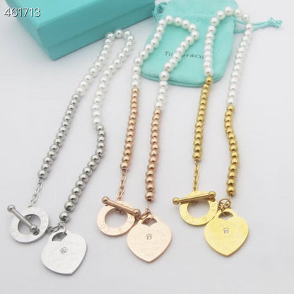 [Resenly Jewelry]RETURN TO TIF HEART TAF BEAD PEARL BRACELET