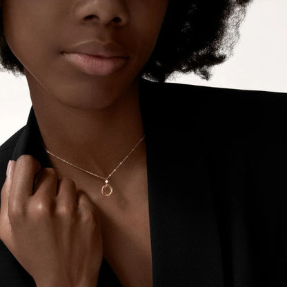 [Resenly Jewelry]TRINITY  NECKLACE 1 DIAMOND