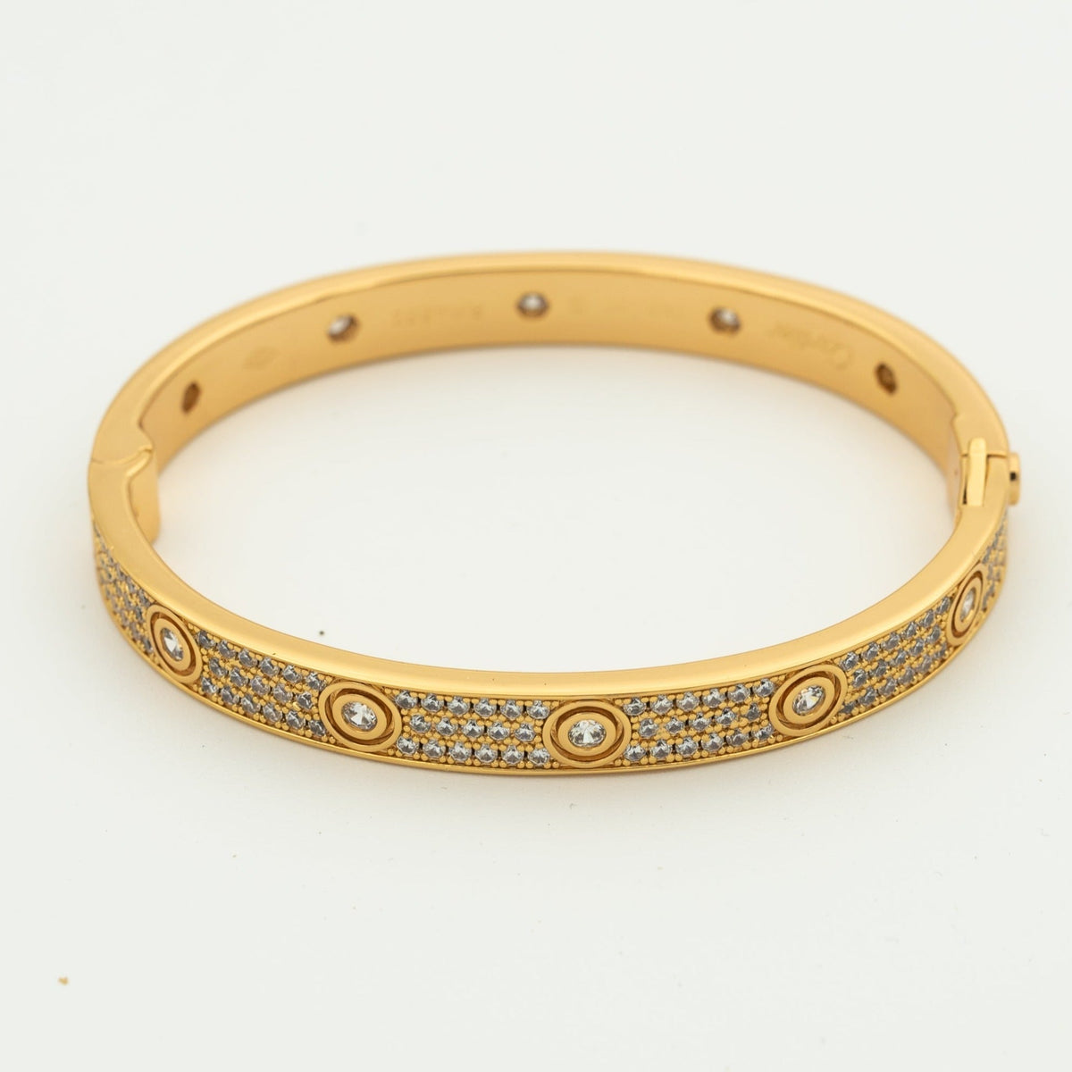 [Resenly Jewelry]LOVE BRACELET 6.1MM DIAMOND-PAVED 10 BIG DIAMONDS