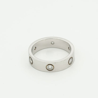 [Resenly Jewelry]LOVE RING 5.5MM 6 DIAMONDS SILVER