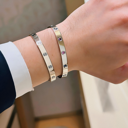 [Resenly Jewelry]2026 RAINBOW LOVE BRACELET 6.1MM  10 DIAMONDS