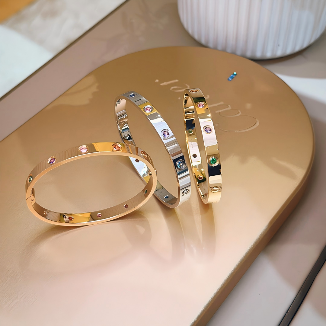 [Resenly Jewelry]2026 RAINBOW LOVE BRACELET 6.1MM  10 DIAMONDS