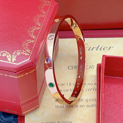 [Resenly Jewelry]2026 RAINBOW LOVE BRACELET 6.1MM  10 DIAMONDS