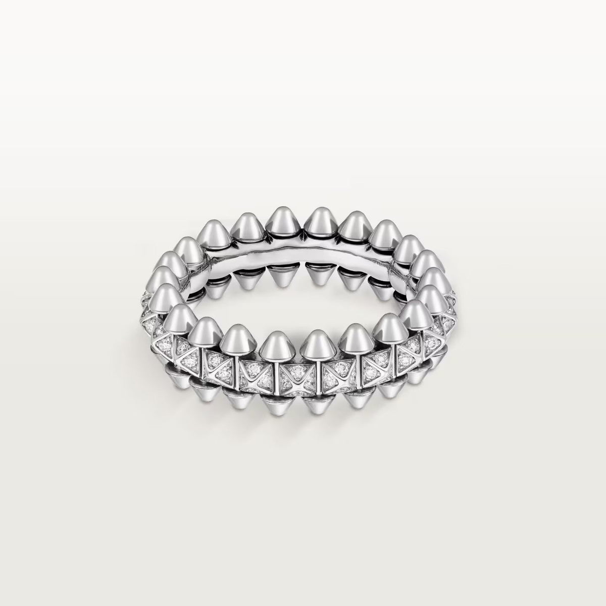 [Resenly Jewelry]CLASH 6.4MM SMALL FULL DIAMOND RING