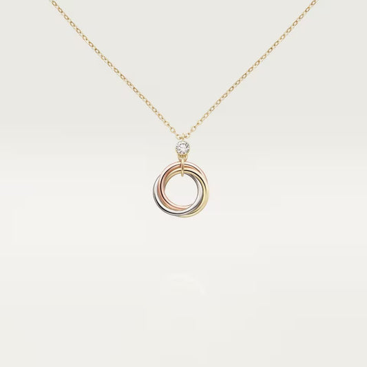 [Resenly Jewelry]TRINITY  NECKLACE 1 DIAMOND