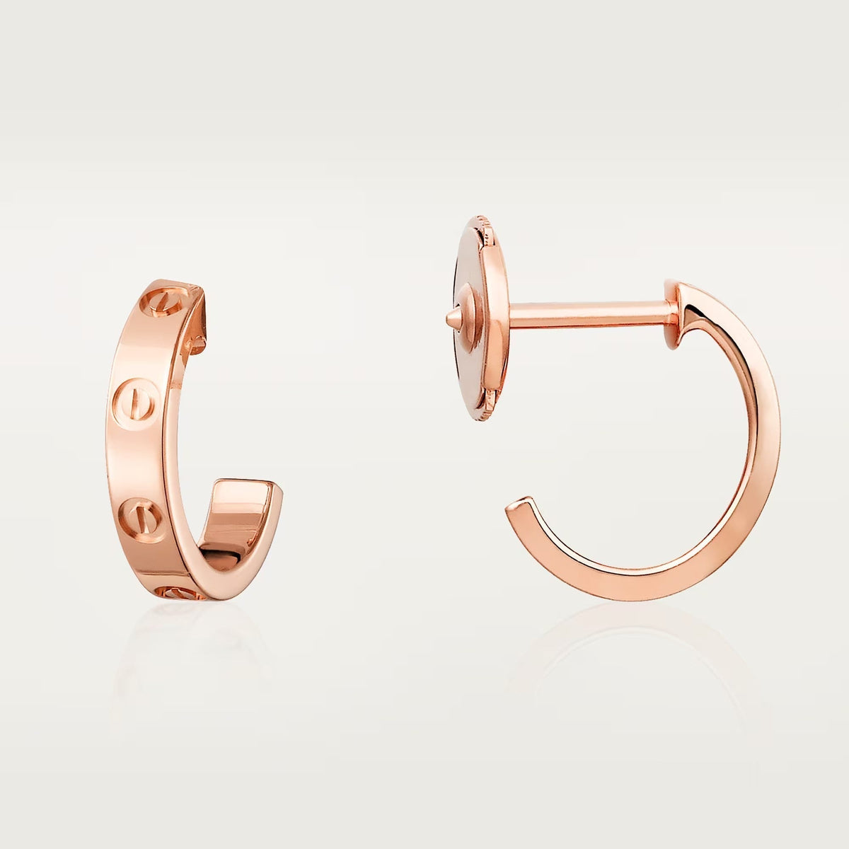 [Resenly Jewelry]LOVE EARRINGS 2.65 MM NO DIAMOND SMALL