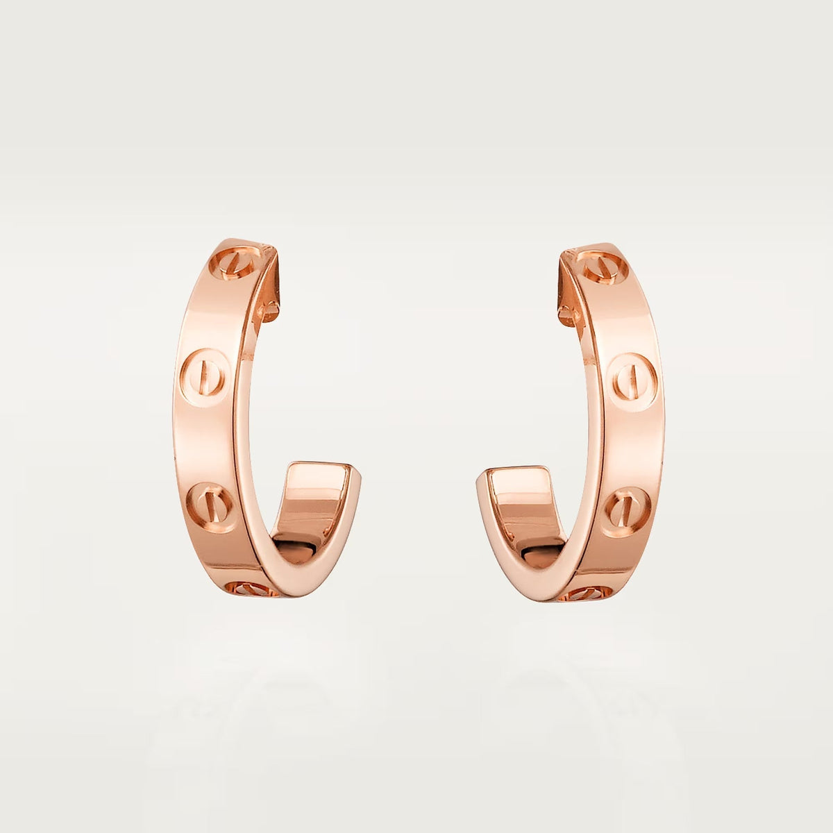 [Resenly Jewelry]LOVE EARRINGS 2.65 MM NO DIAMOND SMALL