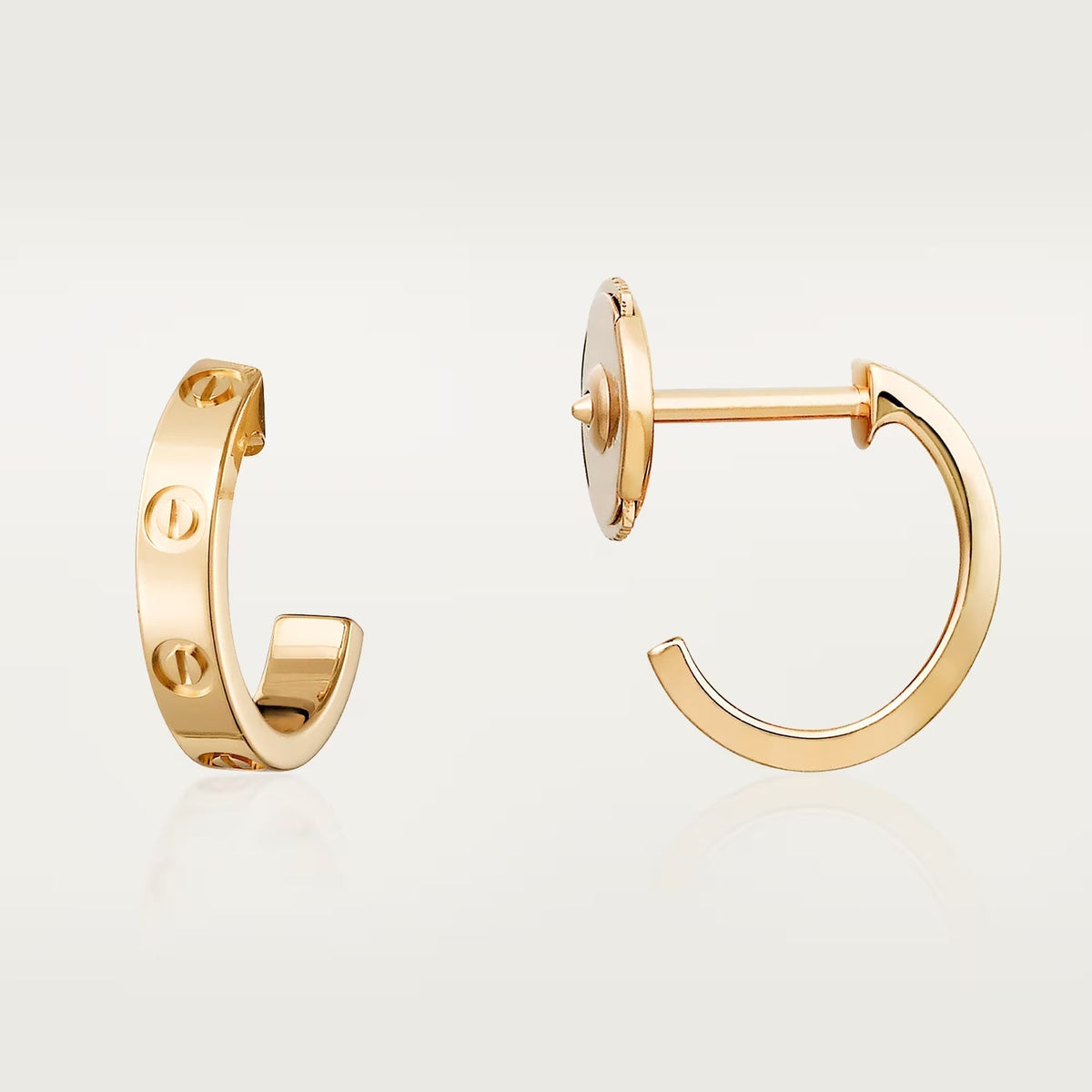 [Resenly Jewelry]LOVE EARRINGS 2.65 MM NO DIAMOND SMALL