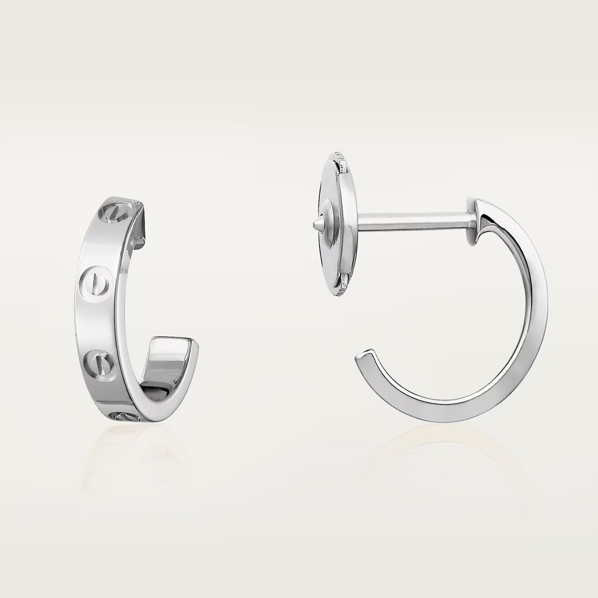 [Resenly Jewelry]LOVE EARRINGS 2.65 MM NO DIAMOND SMALL
