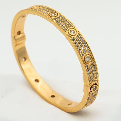 [Resenly Jewelry]LOVE BRACELET 6.1MM DIAMOND-PAVED 10 BIG DIAMONDS