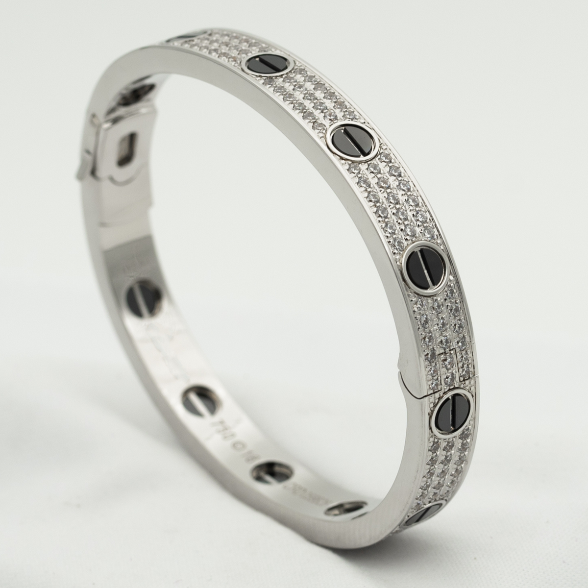 [Resenly Jewelry]LOVE BRACELET 6.1MM DIAMOND-PAVED CERAMIC