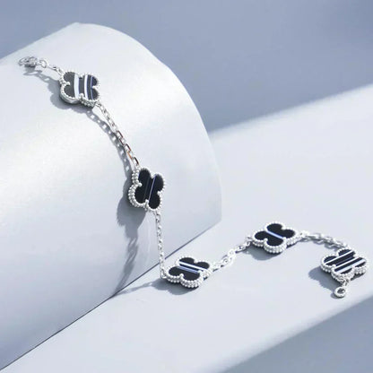 [Resenly Jewelry] CLOVER 5 MOTIF PULSAR STONE BRACELET COLLECTION