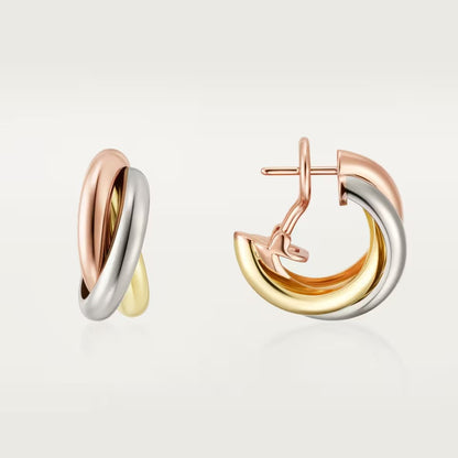 [Resenly Jewelry]TRINITY ON DIAMOND CLASSIC EARRINGS