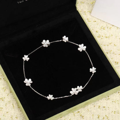 [Resenly Jewelry]FRIVOLE SILVER 9 FLOWERS NECKLACE