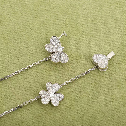 [Resenly Jewelry]FRIVOLE SILVER 9 FLOWERS NECKLACE