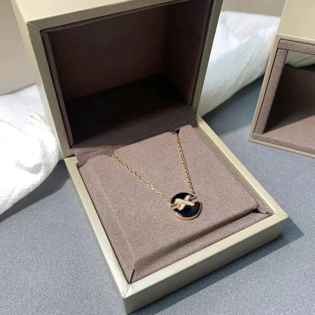 [Resenly Jewelry]JEUX DE ROSE GOLD DIAMOND NECKLACE