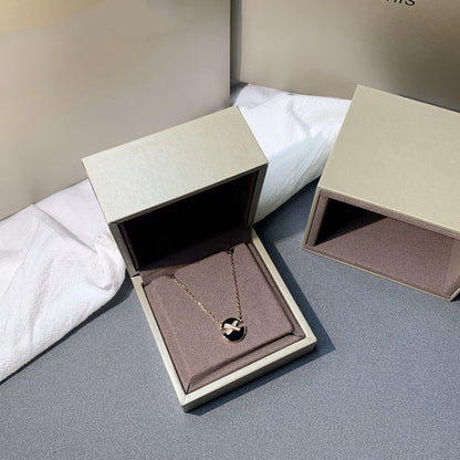 [Resenly Jewelry]JEUX DE PINK GOLD DIAMOND NECKLACE