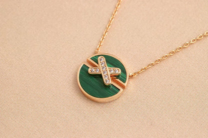 [Resenly Jewelry]JEUX DE ROSE GOLD DIAMOND NECKLACE