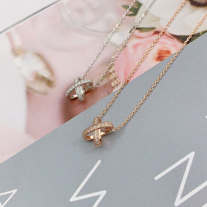 [Resenly Jewelry]JEUX DE DIAMOND NECKLACE