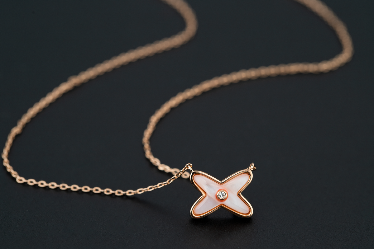 [Resenly Jewelry]JEUX DE NECKLACE 1 DIAMOND