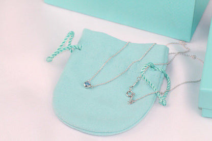 [Resenly Jewelry]ELSA PERETTI SERIES SINGLE DIAMOND SIMPLE NECKLACE