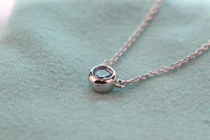 [Resenly Jewelry]ELSA PERETTI SERIES SINGLE DIAMOND SIMPLE NECKLACE