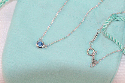 [Resenly Jewelry]ELSA PERETTI SERIES SINGLE DIAMOND SIMPLE NECKLACE