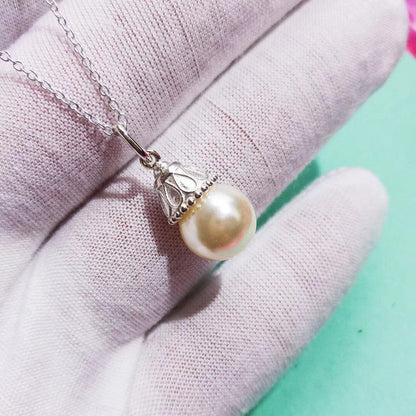 [Resenly Jewelry]PEARL PENDANT GATSBY ZIEGFELD PEARL SILVER NECKLACE