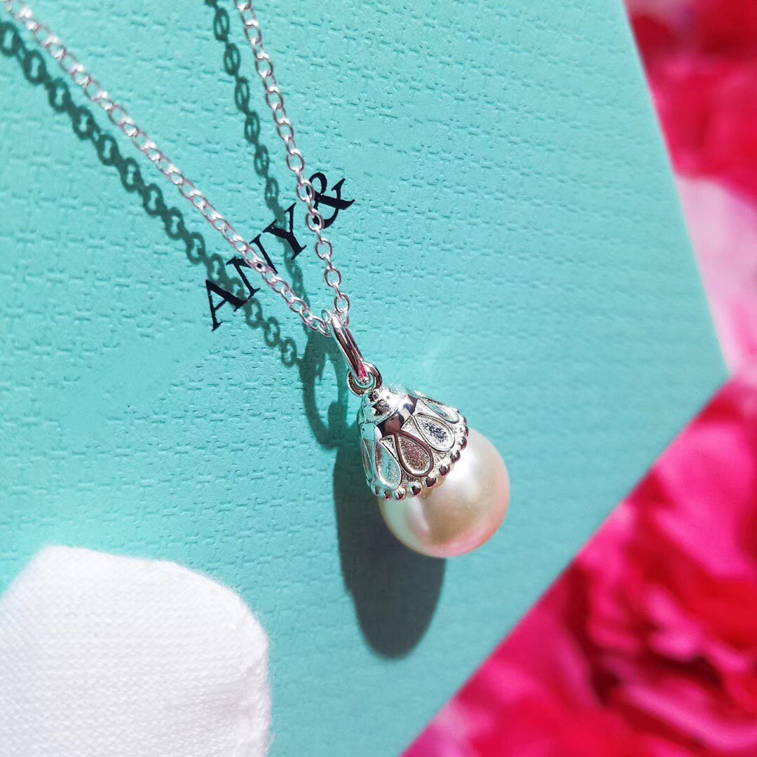 [Resenly Jewelry]PEARL PENDANT GATSBY ZIEGFELD PEARL SILVER NECKLACE