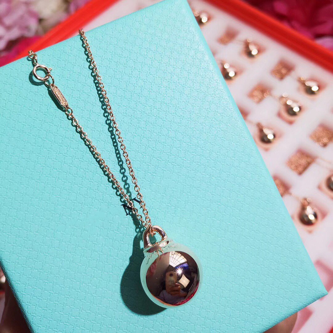 [Resenly Jewelry]HARDWEAR PENDENTIF BALL ROSE NECKLACE