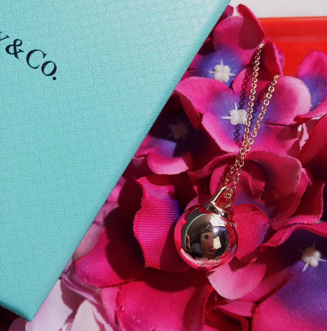 [Resenly Jewelry]HARDWEAR PENDENTIF BALL ROSE NECKLACE