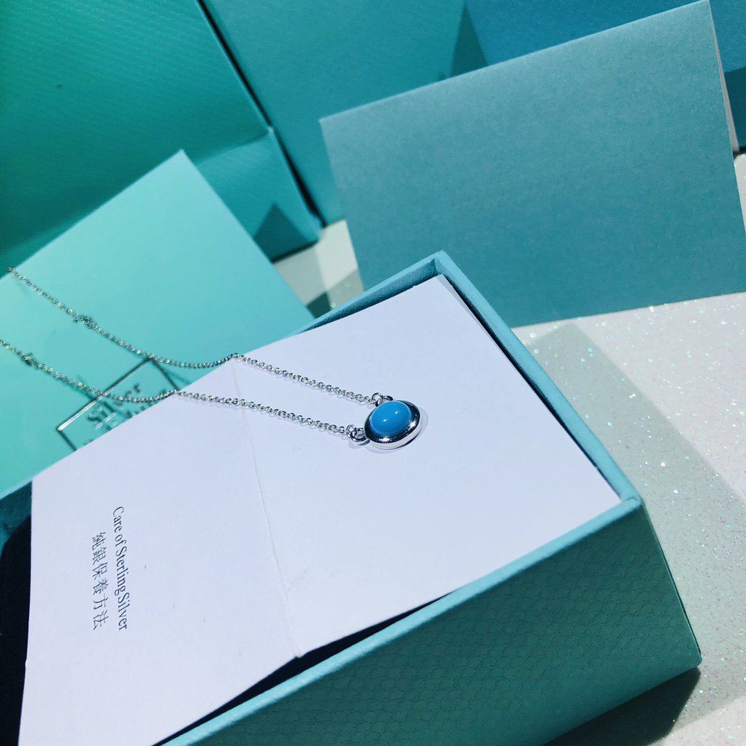 [Resenly Jewelry]YARD TURQUOISE NECKLACE SILVER