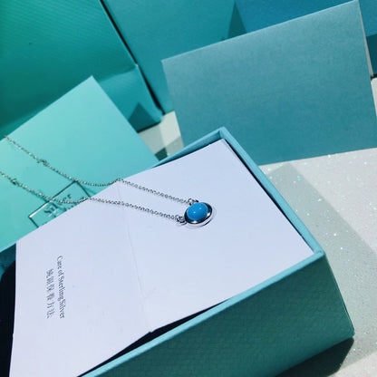 [Resenly Jewelry]YARD TURQUOISE NECKLACE SILVER